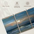 thumbnail image 6 of Elephant Stock Soleil Wall Art - Horizontal Multi Panel Canvas - Living Room Wall Decor - Abstract Multi Panel - Blue And Orange Decor By Aziz Kadmiri - 26" x 12", 6 of 8
