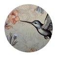 thumbnail image 4 of JEUXUS Birds Flowers Wallpaper Round Tablecloth Waterproof Resistant Fabric 100% Polyester Fiber 46-50, 4 of 8