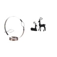 thumbnail image 1 of Portabotellas de vino,Soporte para botellas de vino,soporte para botellas de vino,estante de hierro,Estatua de reno,Estatua de reno negro,decoración del hogar,arte y artesanía,Figura de, 1 of 8