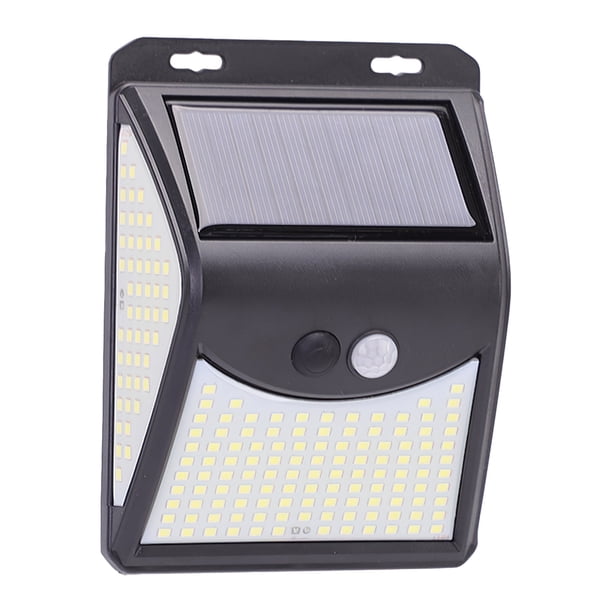 Lámpara De Inducción De Pared Lámpara De Carga Solar Para Exteriores De Inducción De Movimiento 222 Led Luz Blanca Fría Garaje Granja Lámpara De Pared Impermeable Con 3 Modos De Iluminación Yuarrent HA013512-00
