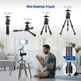 thumbnail image 4 of Neewer All in 1 Travel Tripod Monopod Carbon Fiber, Creative DIY Camera Tripod 9+ Assemblies Kit: Mini Tripod Leg, Center Column, 360° Ball Head, Spikes, Lightweight for Outdoor Photography, TP23, 4 of 8