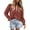 Brown Red, variant on PRETTYGARDEN Women's Dressy Casual Blouse Tops Fall Puff Long Sleeve Button V Neck Hollow Out Lace Embroidered Shirts