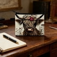 thumbnail image 1 of ddioayh Coin Purse with Charming Highlands Cow Print Minimalist and Fashionable Zipper Pouch for Cash Cards Keys Compact Travel Size Lightweight Farmhouse Gift, 1 of 6