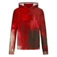 thumbnail image 3 of Elvqul Mens Hooded Shirts Halloween Pullover Big and Tall Halloween with Mask Silk Shirts for Men, 3 of 4