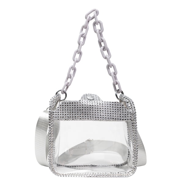 Mini Bolsos Mano Bsvklp Monederos Pequeños Con Diamantes Imitación Cadena Gruesa A La Portátil