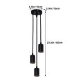 thumbnail image 2 of RUNROTOO 1Pc Modern Design Room Lamp Three-head Design Black Iron for Living Space, 2 of 8