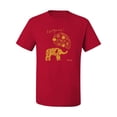 thumbnail image 2 of Cute Elephant Love Imagine Inspirational/Christian Men's Graphic T-Shirt, Red, Small, 2 of 3