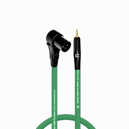 Coluber Cable Right Angle Male XLR - 3.5 TS Male 3-Pin Microphone Connector