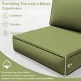 thumbnail image 6 of Pakunoda 8Pcs Cushion Covers for Outdoor Furniture, Waterproof Patio Cushion Covers Replacement Slipcovers with Zipper, Washable Reusable Outdoor Cushion Covers Light Green, Covers Only, 6 of 7