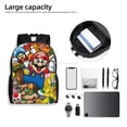 thumbnail image 4 of Super Mario Backpack, Large Capacity Travel Bookbag, Durable Water-Resistant Laptop Backpack For Work, College, And Daily Use, 16.1x11.8x6.5 Inch, 4 of 8