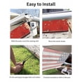 thumbnail image 7 of 4th of July RV Awning Sun Shade Screen 9'X7' Patriotic American Flag Mesh Sunscreen Retro Wood Grain Awning Shade Screen with Zipper UV Blocker Completed Kits Outdoor Canopy for RV Motorhome Camper, 7 of 7
