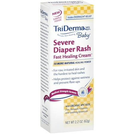 TriDerma® Stubborn Rash guérison rapide Diaper Cream ™ (2,2 oz)