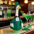 thumbnail image 6 of St. Patrick Day Porch Goose Outfits,Green Goose Outfit Lawn Porch Goose Clothes Fits 23" Cement Plastic Goose Statue for Valentine Outdoor Garden Yard Patio Statue Art Decor, 6 of 9