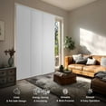 thumbnail image 3 of Chicology Adjustable Sliding Panel Blinds. Movie Night White, 46"-86"W X 0"-96"H, 3 of 9