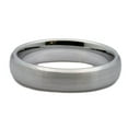 thumbnail image 2 of MJ Metals Jewelry Unisex White Tungsten Carbide 5mm Brushed Curved with Polished Edges Ring Size 8, 2 of 5
