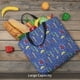 thumbnail image 5 of Fotbe New-York City Bolsa Tote con Estampado para Mujer, Bolsos con Cremallera, Bolsa de Hombro Casual de Gran Capacidad con Bolsillos Internos, 5 of 7
