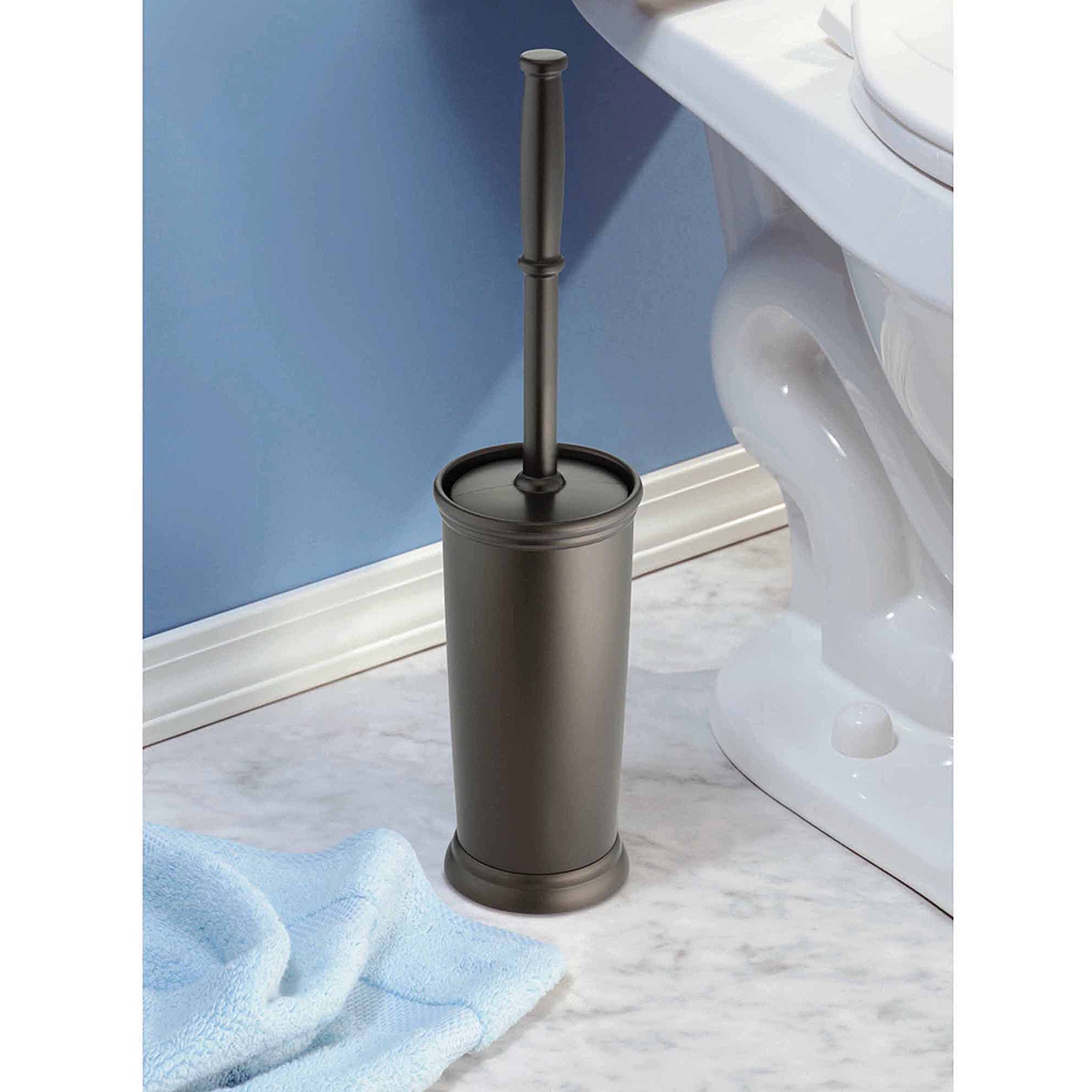 InterDesign Kent Bathware, Toilet Bowl Brush and Holder for Bathroom