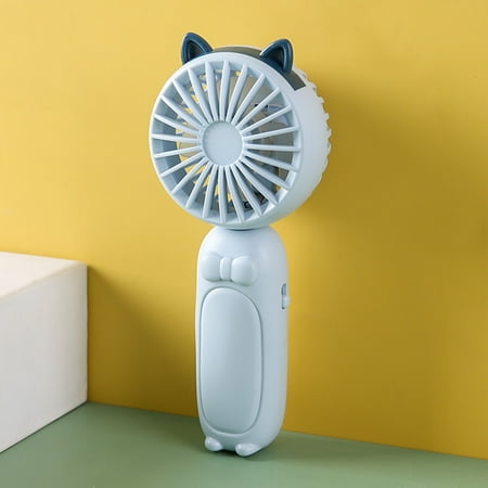

2024 Handheld Fan Summer Usb Mini Folding Portable Fan Desktop Silent Cartoon Student Pocket Charging Fan