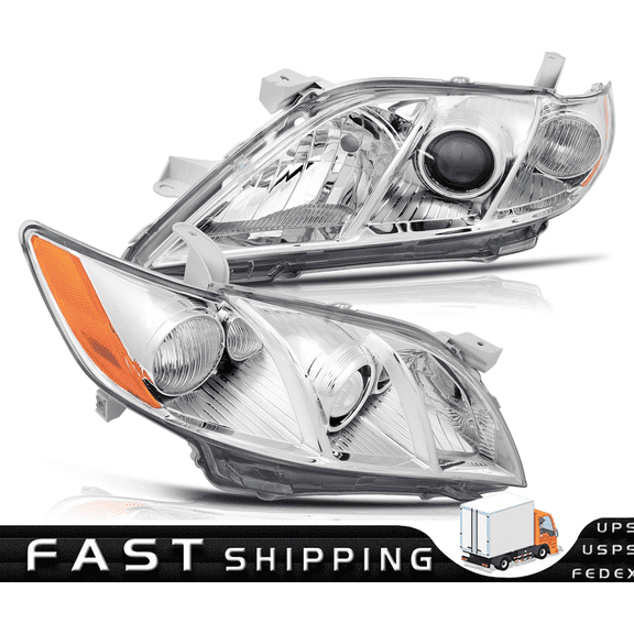 Headlight Assembly Fit 2007 2008 2009 Toyota Camry Driver and Passenger Sides