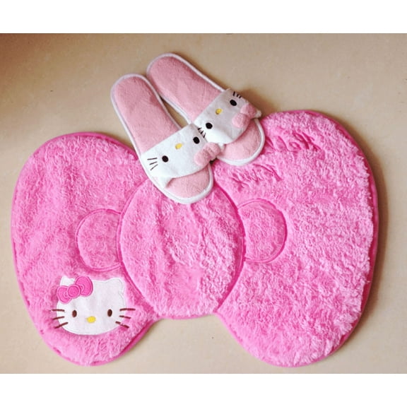 HELANHO Cute Cartoon Hello Kitty Area Rug - Soft Floor Mat for Kids Room, Bedroom & Home Decor(39*56cm) QQH63-2188