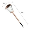 thumbnail image 2 of Pure Garden Set of 8 Stainless-Steel Solar-Powered Outdoor Lights (Copper), 2 of 7