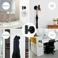 thumbnail image 5 of NUAHRHY 8pcs Stainless Steel Bathroom Coat Hook Rustproof Matte Black Towel Hook for Bathroom Kitchen Contemporary Style Wall Mounted, 5 of 11