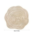 thumbnail image 3 of Floral Placemats Elegant Rose Place Mats Washable Wipeable Vinyl Placemats Hollow Out Kitchen Table Mats Non-Slip Plastic Place Mats for Home Dinner Wedding Anniversary Table Decor, 3 of 5