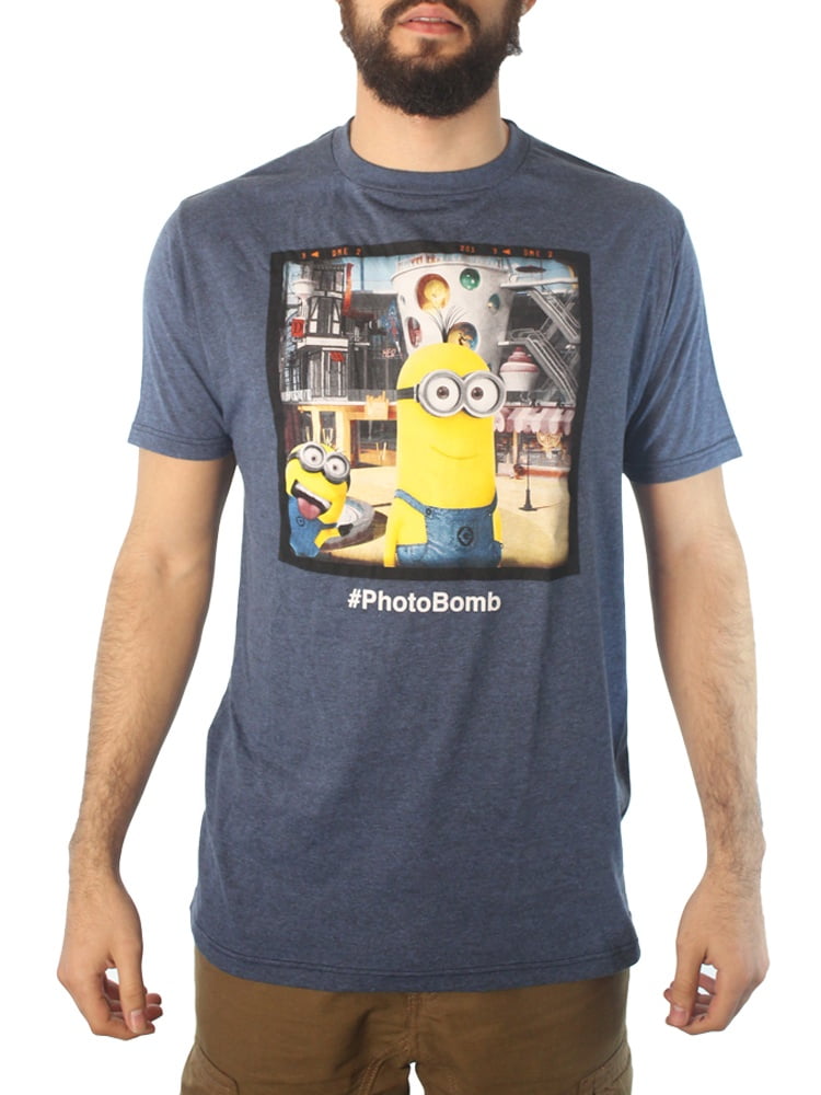 Despicable Me Mens Minions Gru Go Away Im Not Home Funny Quote Graphic Tee 