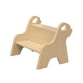 thumbnail image 2 of Taburete de madera para cambiar zapatos, portátil, lavable, antideslizante, para cepillar y usar como orinal., 2 of 9
