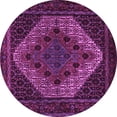 thumbnail image 1 of Ahgly Company Indoor Round Persian Purple Traditional Area Rugs, 8' Round, 1 of 4