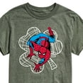 thumbnail image 3 of Marvel Spider-Man - St. Patrick's Day Web Shamrock - Men's Short Sleeve Graphic T-Shirt, 3 of 5