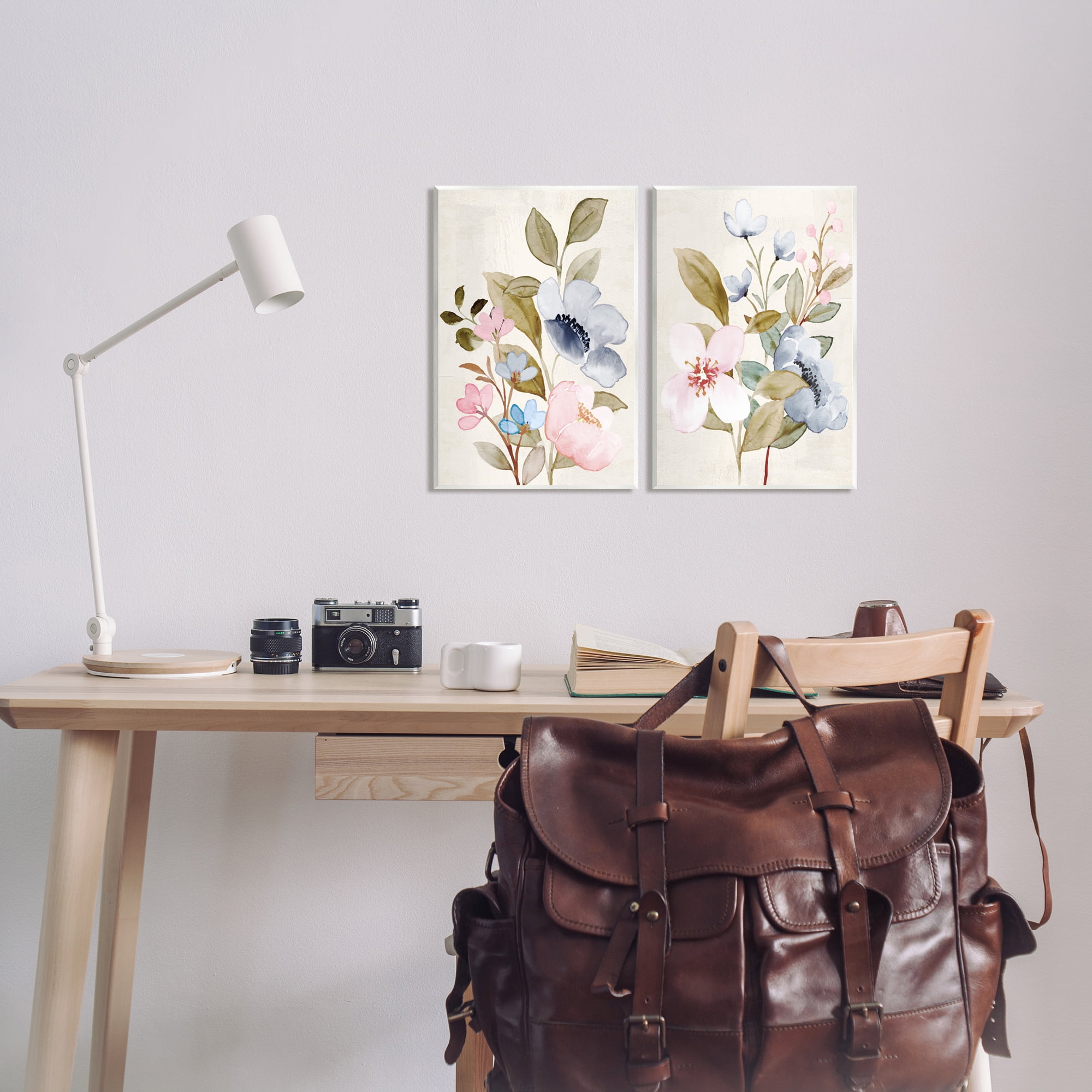 Stupell Industries Soft Pastel Florals Botanical & Floral Painting Unframed Art Print Wall Art, 10 x 15