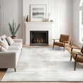 thumbnail image 4 of 5x7 Area Rug, Washable Non Slip Soft Low Profile Indoor Rug, Modern Abstract Neutral Rug for Living Room, Bedroom, Dining Room & Office, Brown, 4 of 13