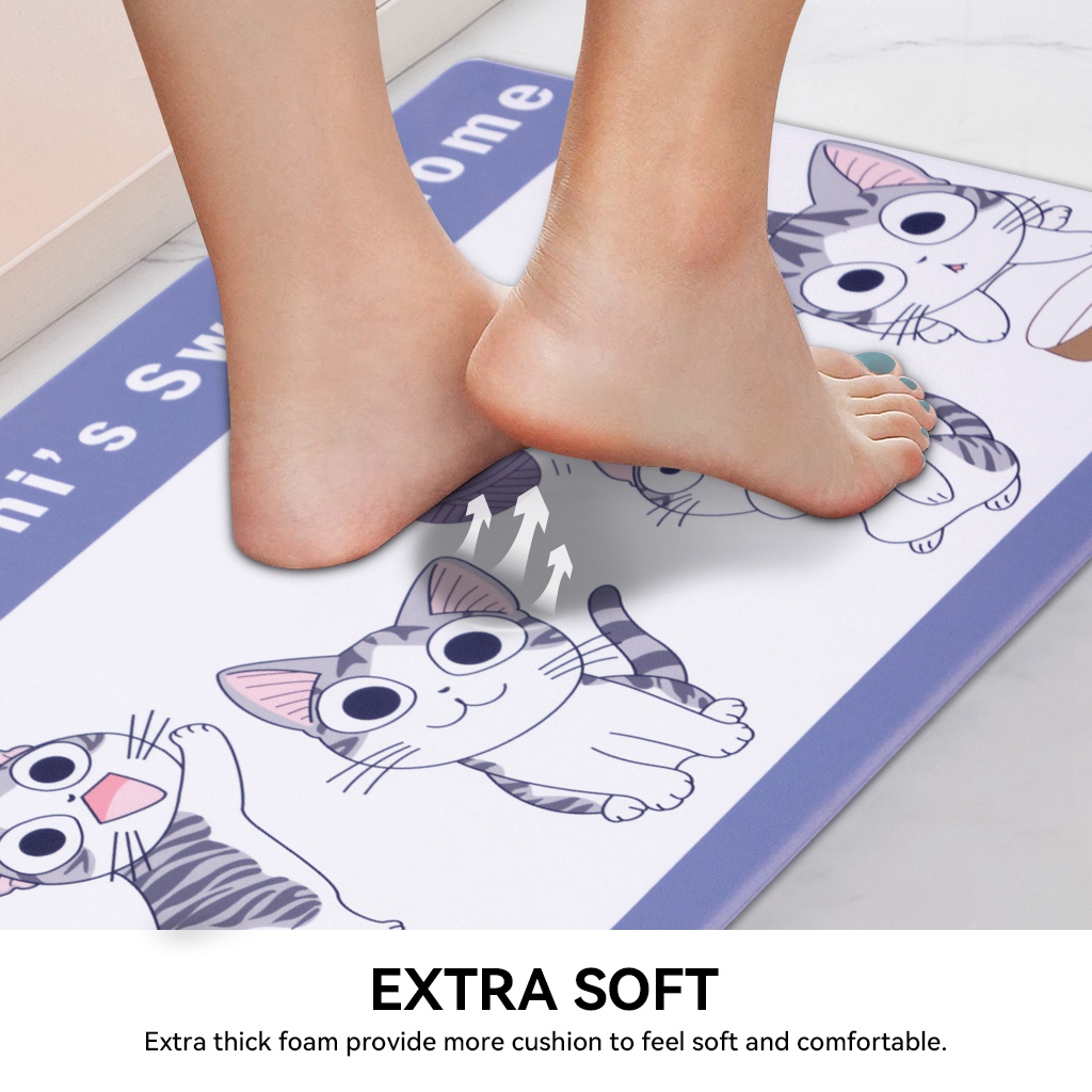 Ray Star Kitchen Floor Mat 19.7"X31.5"X0.31" Non Slip Waterproof Kitchen Mats and Rugs Heavy Duty Ergonomic Comfort Mat Anti Fatigue Mats for Kitchen Floor…