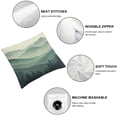 thumbnail image 4 of Acheng Pillow Covers Rustic Farmhouse Decor Pillowcases Green Mountains in The Fog Throw Pillow Case Cushion Cover for Sofa Couch Bedroom,2 Pcs White, 4 of 6