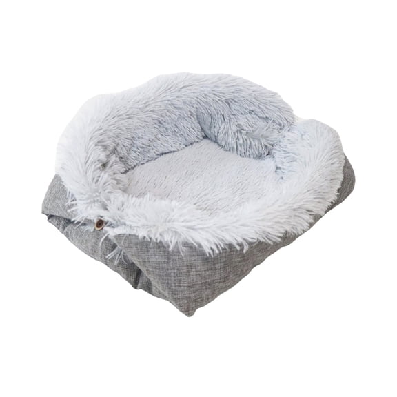 Pet Bed Mat Foldable 2-in-1 Non-Slip Washable Warm Soft for Indoor Outdoor Cat Dog Use