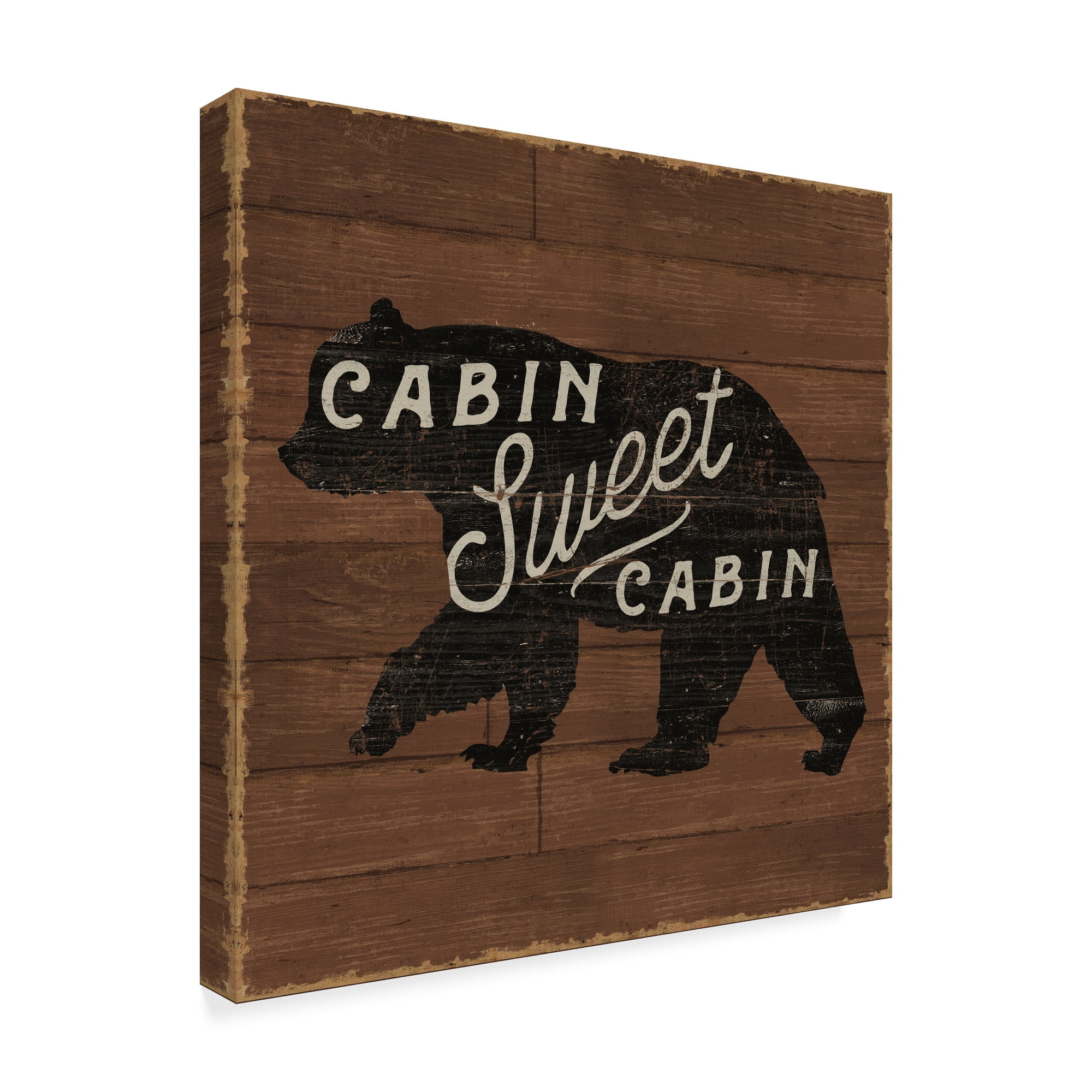 Trademark Fine Art 'Lake Lodge IV on Walnut' Canvas Art by Sue Schlabach