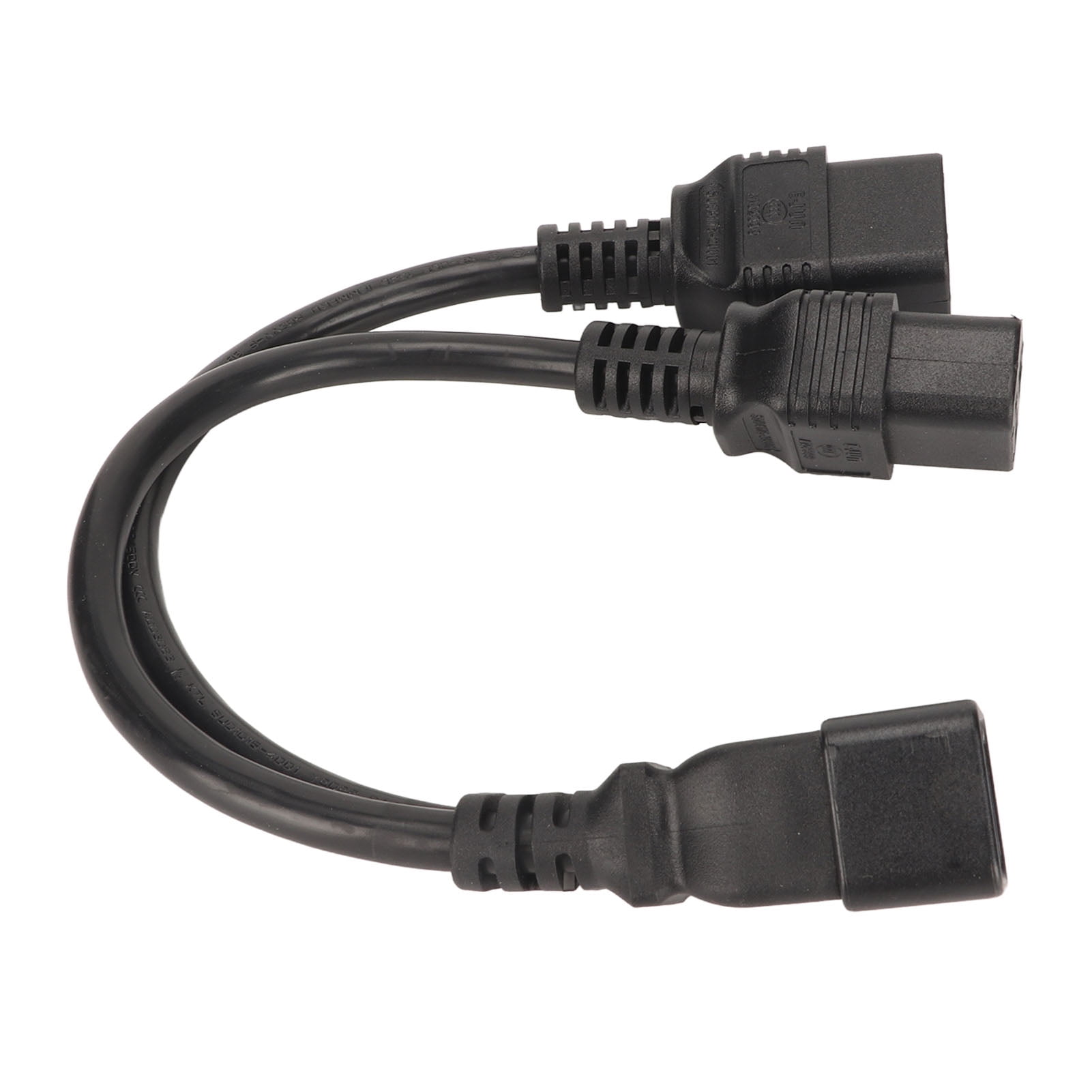 Câble Double IEC320 C19 Vers C20 — Séparateur Y 1 Vers 2 Sorties, Longueur 32 Cm — Pour Moniteur, Lampe, Imprimante - 2