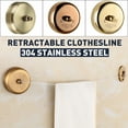 thumbnail image 1 of 1/2/3Pcs 9.2Ft Retractable Clothesline Adjustable Stainless Steel Clothes Line Indoor Outdoor Laundry Clothes Drying Line, 1 of 4