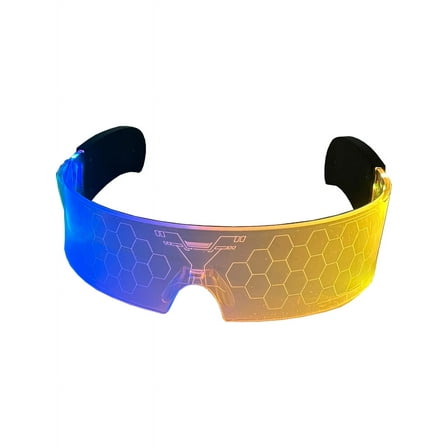 Studio Halloween Multi-Color Transparent Lite-Up Goggles Costume Accessory