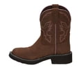 thumbnail image 3 of Justin Boots Womens Gemma Embroidered Round Toe Cowboy  Ankle Boots, 3 of 7