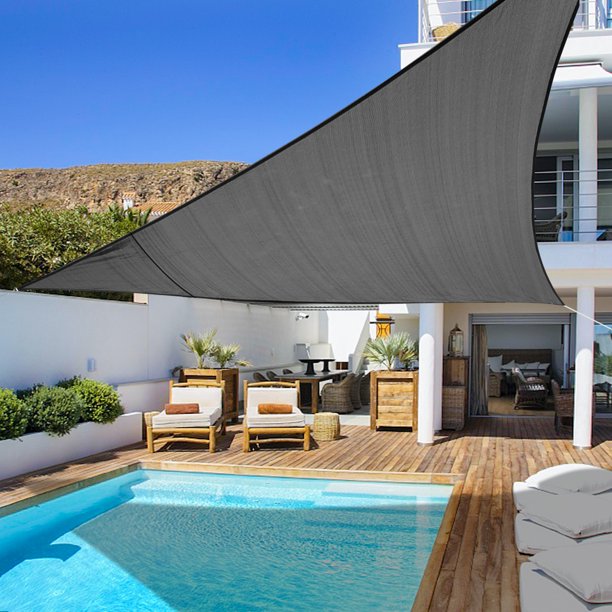 Shade&Beyond Sun Shade Sail Triangle 16' x 16' x 16' UV Block Canopy