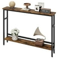 thumbnail image 1 of Ourlova 5.9" Narrow Sofa Table, 2 Tier Skinny Console Table with Adjustable Shelf, Slim Behind Couch Table, 1 of 8