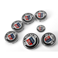 thumbnail image 3 of QUETO 4 Logo Emblem Badge Anagram Rim Wheel Auto Car Compatible with BMW 68mm 5 Pin (Alpina), 3 of 3