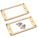 thumbnail image 5 of 2 soportes de acero de doble bobina para pastillas de repuesto de guitarra estilo LP. Oro, 5 of 9
