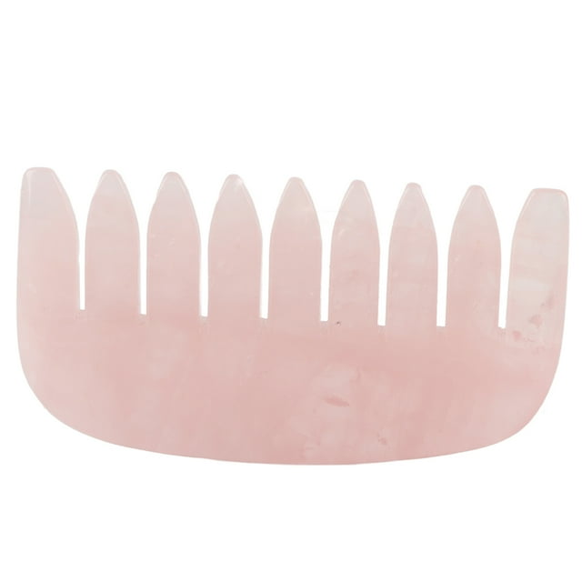 Plaque de Grattage Quartz Rose Naturel Peigne de Grattage Durabilité Prolongée
