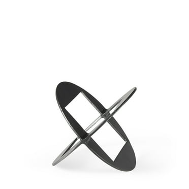 Petite Black Metal Geometric DÃ©cor Piece
