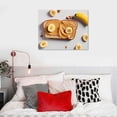 thumbnail image 4 of Nawypu Canvas Prints Wall Art Peanut butter sandwiches on white kitchen table Wall Artwork Paintings for Living Room Bedroom Office Kitchen Bathroom Ready to Hang, 4 of 4