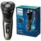 thumbnail image 1 of Philips Norelco CareTouch, afeitadora eléctrica recargable en seco y húmedo con recortador emergente para hombres calvos con piel y cuero cabelludo sensibles, S3242/90, 1 of 5