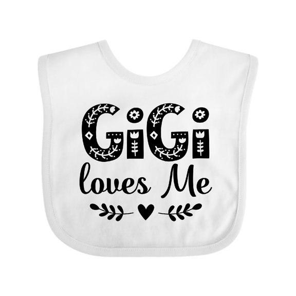 Inktastic My Gigi Loves Me Girls Girls Baby Bib